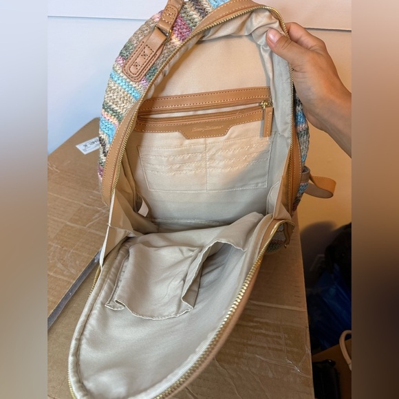 Tommy Bahama Multicolor Straw Medium Backpack - Picture 7 of 7